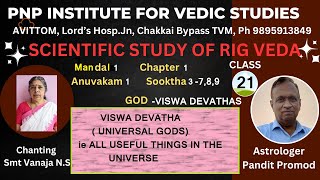 SCIENTIFIC STUDY OF RIGVEDAClass 21 Mandal1 Sooktha 3789 VISWA DEVADAS all useful things [upl. by Silenay]