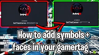 How to add symbols  smiley face your Gamertag on WarzoneAll call of dutys Activision Name [upl. by Gibeon]