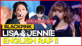 LISA amp JENNIE  English Rap Korean Reaction 😍🔥 [upl. by Ekaterina]