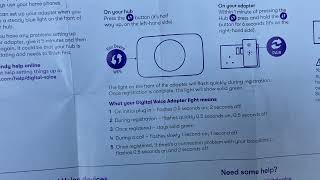 BT Digital Voice Adapter On screen amp spoken setting up instructions [upl. by Merl607]