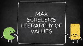 MAX SCHELERS HIERARCHY OF VALUES  Sanal [upl. by Jacquenetta]