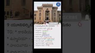 New Vice Chancellors of Different Universities in Telangana2024Octcurrentaffairsnewseducation [upl. by Armat]