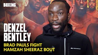 Denzel Bentley On Future Hamzah Sheeraz Fight amp Brad Pauls [upl. by Dove]