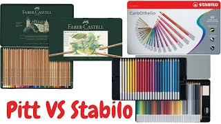 Stabilo Carbothello Pastel Pencils vs Faber Castell Pitt Pastel Pencils [upl. by Adham]