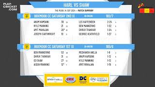 Boxmoor CC Club Match  Mr Harleys XI vs Mr Shaws XI [upl. by Mylor]