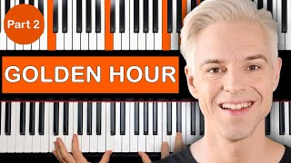 quotGOLDEN HOURquot Piano Tutorial  EASY  Full Song  JVKE  Part 2 [upl. by Akeylah799]