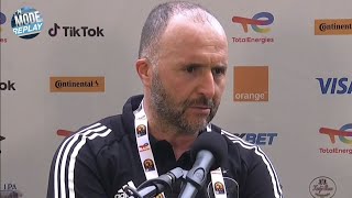 Algérie  Sierra Leone 00 La réaction de Djamel Belmadi Le sélectionneur CAN 2021 [upl. by Hamirak]