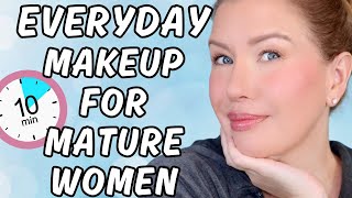 Quick amp Easy Everyday Makeup Tutorial For Women Over 50 [upl. by Naie]