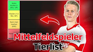 Kickbase Mittelfeldspieler Tierlist  Diese Mittelfeldspieler jetzt Kaufen I Kickbaseking [upl. by Modern131]