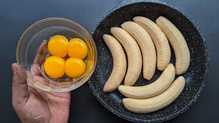 Just Add Eggs With Bananas Its So Delicious  Simple Breakfast Recipe  Healthy Cheap amp Tasty Snacks [upl. by Sirron]