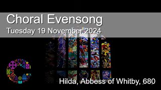 Choral Evensong  Tuesday 19 November 2024  Chester Cathedral [upl. by Itnaihc]