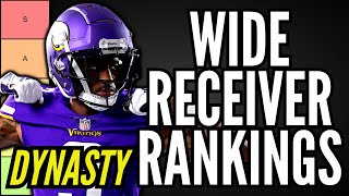 Top 30 Dynasty Wide Receiver Rankings Tier List w Rookies [upl. by Anirres]