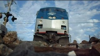 Amtrak Train Runs Over My Camera Twice In Both Directions [upl. by Anihsak]