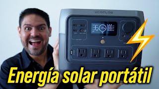 Generador de energía SOLAR portátil ⚡️ EcoFlow River 2 Pro  páneles solares ☀️ [upl. by Airdna997]