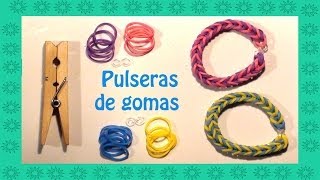 Pulseras de gomas con una pinza de la ropa [upl. by Gertrude]