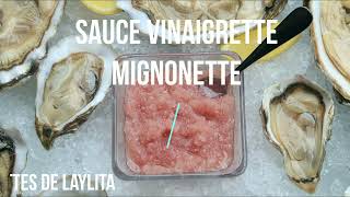 Mignonette ou vinaigre à l’échalotte [upl. by Suivatra]