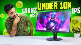 Best gaming Monitor Under 10K  MSI G244F E2  24 Inches 180Hz IPS Gaming Monitor [upl. by Dahcir]