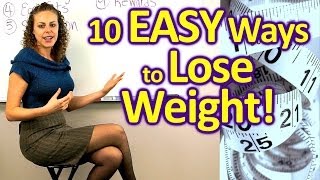 10 EASY Ways to Lose Weight amp Get Healthy Weight Loss Tips How to Diet Food Health Coach [upl. by Auoy]