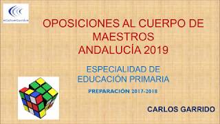 OPOSICIONES EDUCACIÓN PRIMARIA ANDALUCÍA CURSO 201718 [upl. by Brecher836]