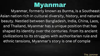 Essay On Myanmar With Easy Language In English [upl. by Lucie575]