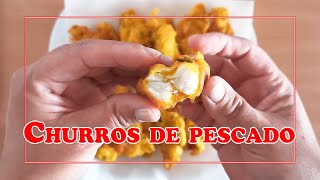 ⬜🟦🟨Churros de Pescados CRUJIENTES Y SIN HUEVO ESTILO CANARIO⬜🟦🟨 [upl. by Eniahpets248]