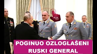 POGINUO OZLOGLAŠENI RUSKI GENERAL [upl. by Botzow]