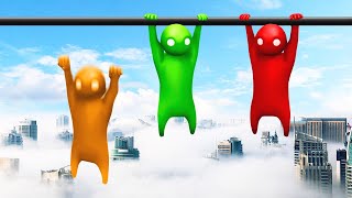 LET GO  FALL 5 MILES Gang Beasts [upl. by Adnoloy]