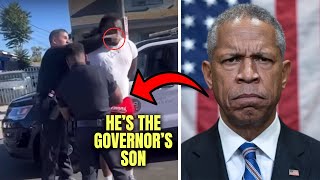 Racist Cop Punches Black Teen Not Knowing Hes The Governors Son [upl. by Cope]