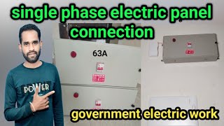 ▶️Single phase electrical panel connection  how to Electrical men panel installation [upl. by Ramsdell]