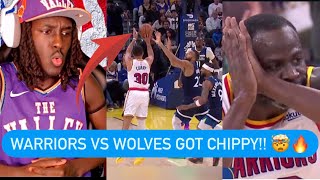 Reaction To Warriors Vs Wolves Highlights [upl. by Aric]