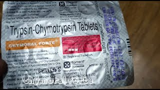 Chymoral Forte Tablet BenefitsDosageSide Effects  TrypsinChymotrypsin 100000AUchymoral forte [upl. by Muriel816]