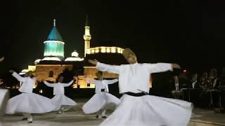 Whirling Dervish sema dance at the Konya Mevlana Museum in Turkey [upl. by Tnelc]