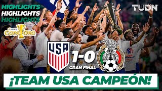 Resumen y goles  Estados Unidos vs México  Copa Oro 2021  Final  TUDN [upl. by Vogele]