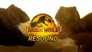 TRex vs Giganotosaurus Prologue fight  Jurassic World Dominion  Resound [upl. by Pol]