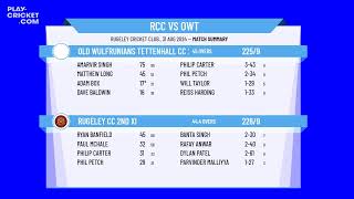 Rugeley CC 2nd XI v Old Wulfrunians Tettenhall CC 2nd XI [upl. by Rellek]