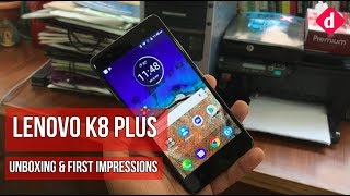 Lenovo K8 Plus Unboxing amp First Impressions  Digitin [upl. by Wise]