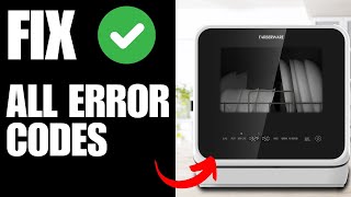 Farberware CounterTop Dishwasher FIX Error e1 Error E4 Error E3 Error E9 [upl. by Wolk]