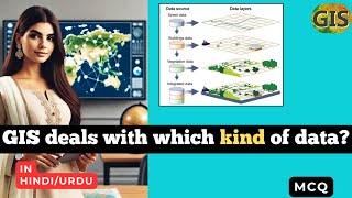 GIS deals with which kind of data  Spatial data in GIS in HINDI URDU GIS [upl. by Krissie428]