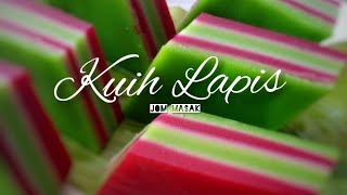 Resepi KUIH LAPIS Paling Mudah ANTI GAGAL [upl. by Suirtimed219]