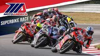 Steel Commander Superbike Race 1 at New Jersey 2024  FULL RACE  MotoAmerica [upl. by Benni]