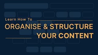 4  Organisation Structure  Information Architecture Explained [upl. by Alimhaj219]