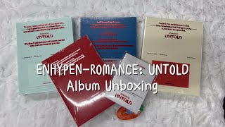 UNBOXING  GIVEAWAY ENHYPEN 엔하이픈 2th FULL Album ROMANCE  UNTOLD ALBUM UNBOXING [upl. by Nalra]