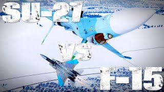 Su27 Flanker VS F15 Eagle  DOGFIGHT  War Thunder [upl. by Llecrup152]