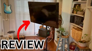 Perlesmith Mobile TV Stand Review amp Demo [upl. by Ivo]