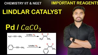 Lindlar catalyst PdBaSO4  H2  ALKYNE TO CIS ALKENE  IIT JEE NEET [upl. by Loggins469]