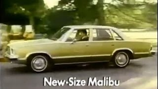 Chevrolet NewSize Malibu Commercial 1977 [upl. by Nage79]