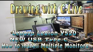 Lenovo Legion Y520NEW USB TypeCHow to install Multiple Monitors [upl. by Reidar]