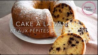 Cake à la vanille et aux pépites de chocolat moelleux et facile [upl. by Anaibib]