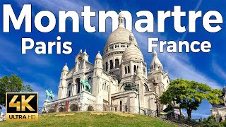 Montmartre Paris France Walking Tour 4k Ultra HD 60 fps  With Captions [upl. by Cicely472]