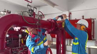 การทดสอบสมรรถนะของเครื่องสูบน้ำดับเพลิงประจำปี Fire Pump Performance Test NFPA 25 [upl. by Aniram]